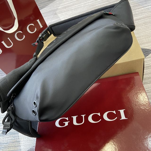 GG original canvas small belt bag 804262 black