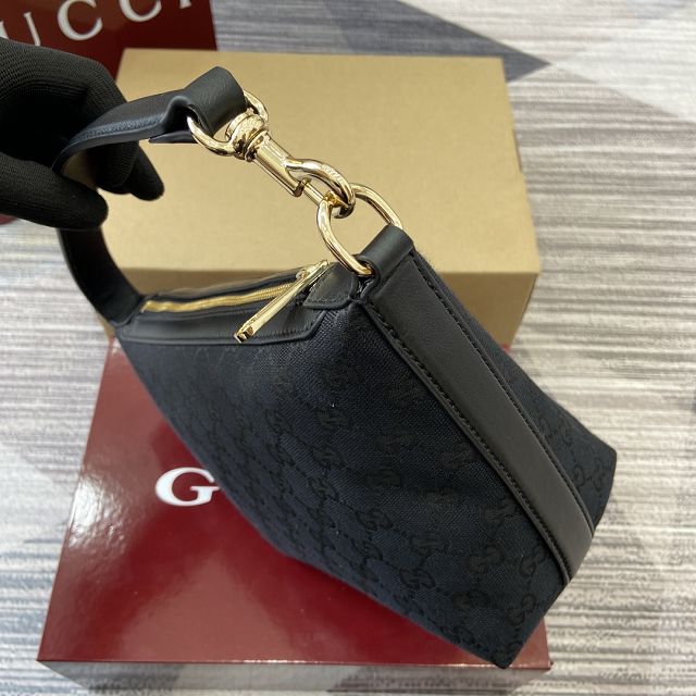 GG original canvas small shoulder bag 795168 black