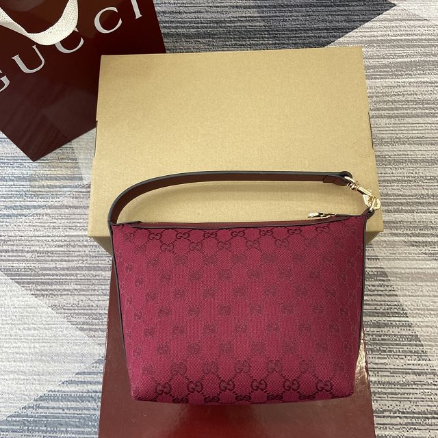 GG original canvas small shoulder bag 795168 red