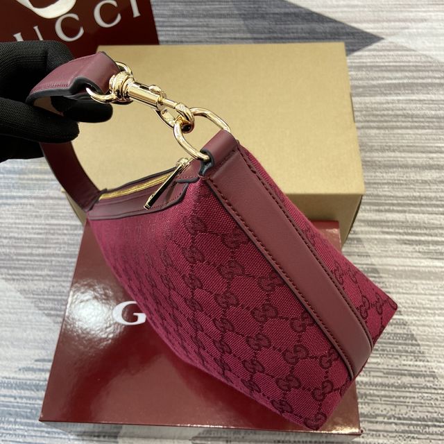 GG original canvas small shoulder bag 795168 red