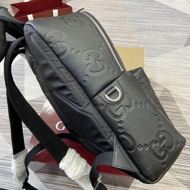 GG original calfskin GG jumbo medium backpack 819065 black