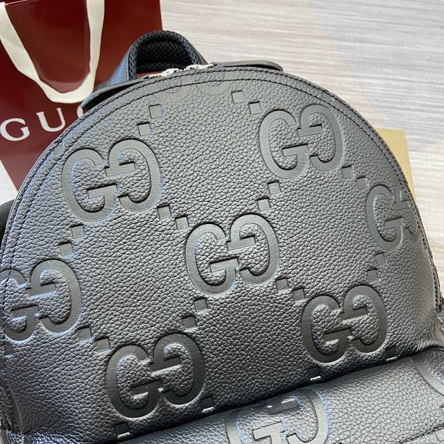 GG original calfskin GG jumbo medium backpack 819065 black