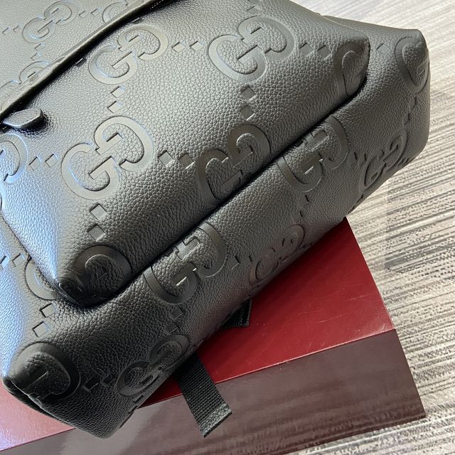GG original calfskin GG jumbo medium backpack 819065 black