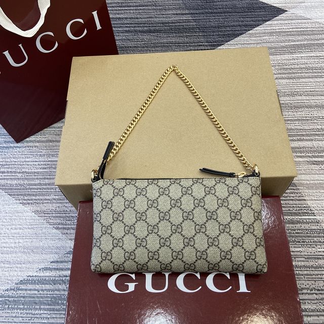 GG original canvas chain pochette 779791 black