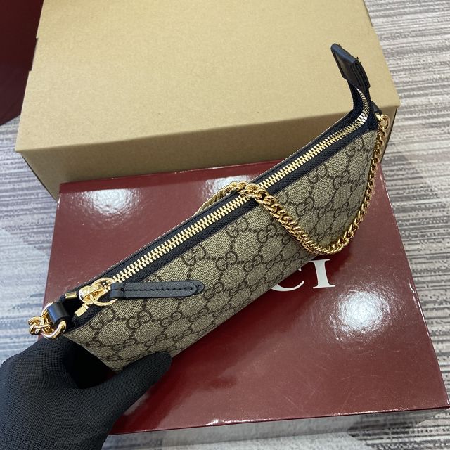 GG original canvas chain pochette 779791 black