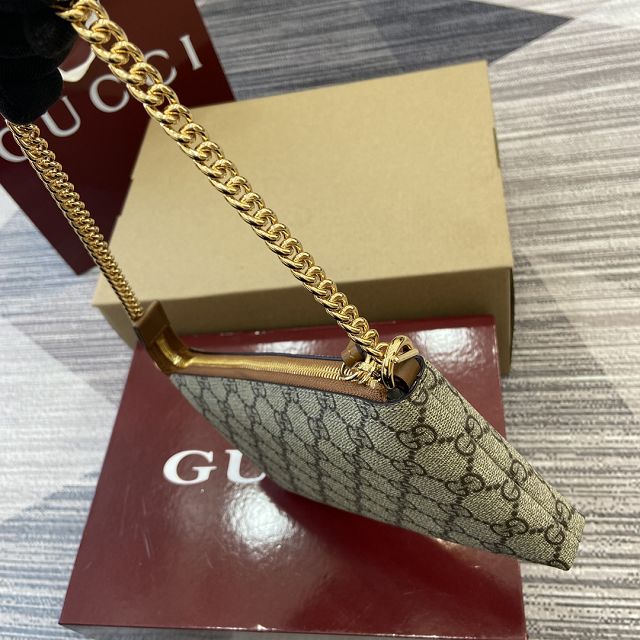 GG original canvas chain pochette 779791 brown