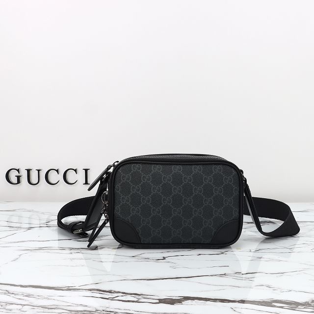 GG original canvas emblem mini crossbody bag 821217 black