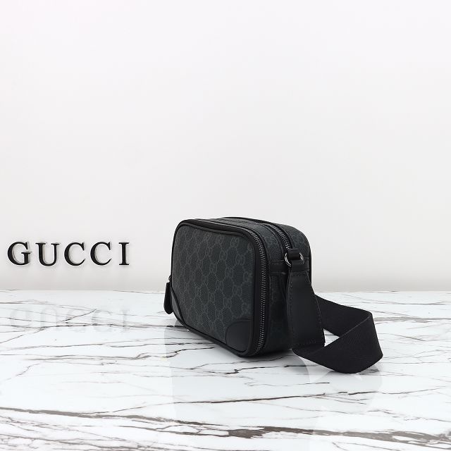 GG original canvas emblem mini crossbody bag 821217 black