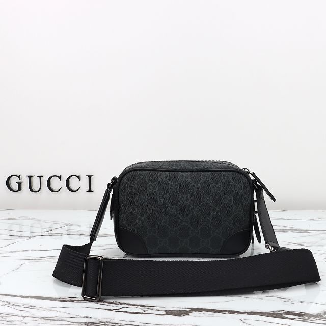 GG original canvas emblem mini crossbody bag 821217 black