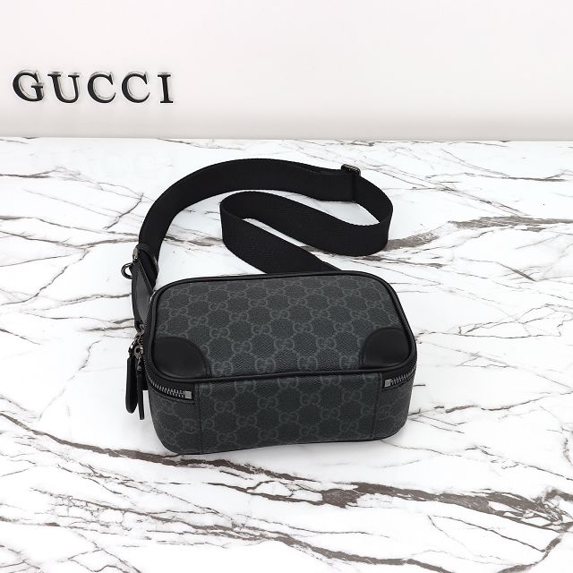 GG original canvas emblem mini crossbody bag 821217 black