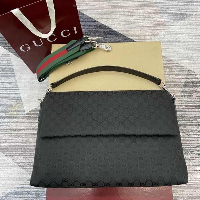 GG original canvas large crossbody bag 821616 black