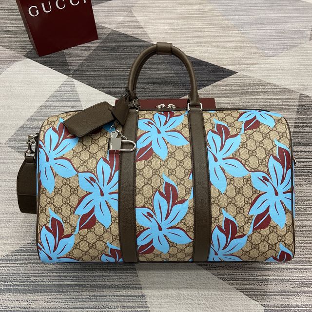 GG original canvas large pouch 792074 brown