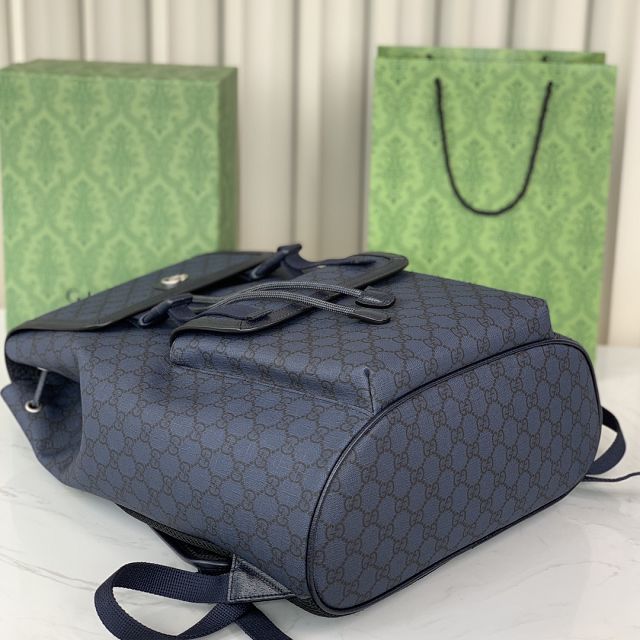 GG original canvas ophidia large backpack 792104 blue