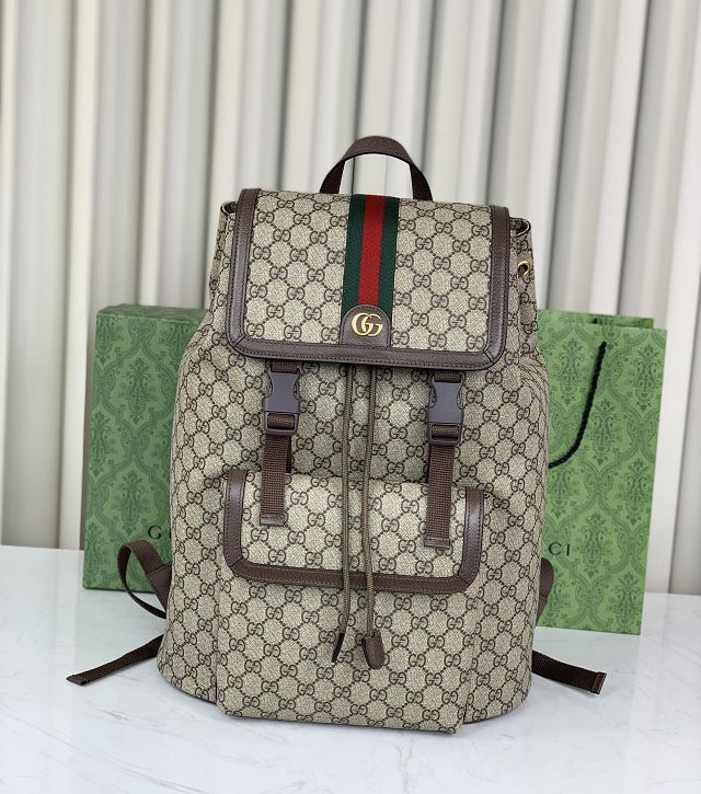 GG original canvas ophidia large backpack 792104 brown