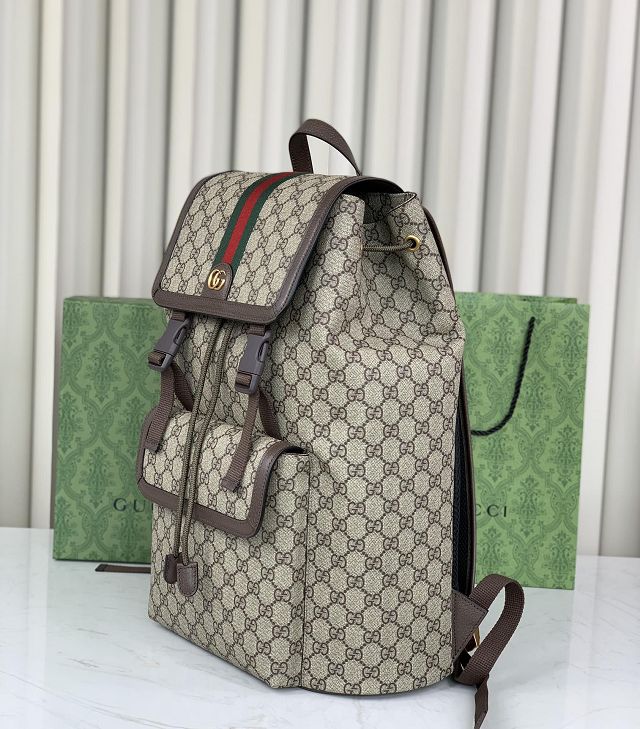 GG original canvas ophidia large backpack 792104 brown