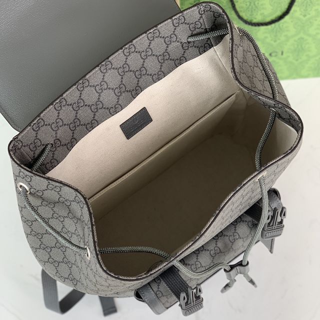 GG original canvas ophidia large backpack 792104 grey