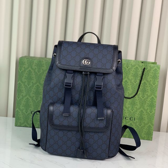 GG original canvas ophidia small backpack 792114 blue