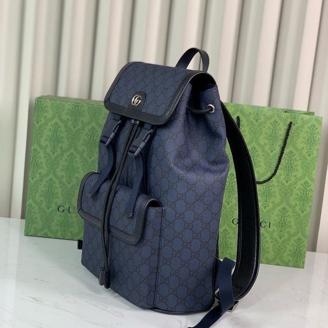 GG original canvas ophidia small backpack 792114 blue