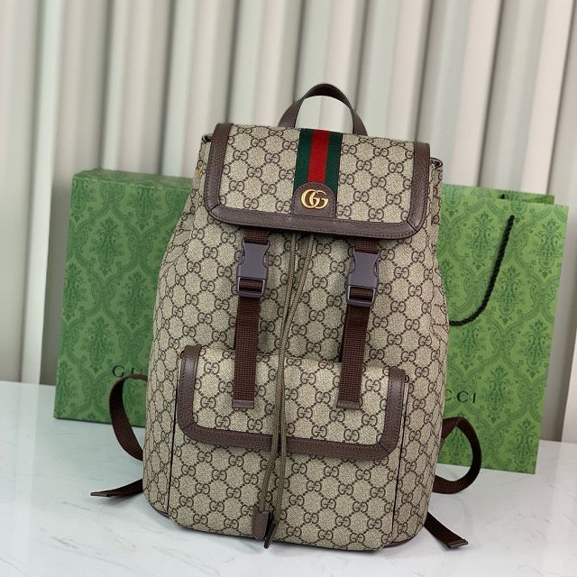 GG original canvas ophidia small backpack 792114 brown