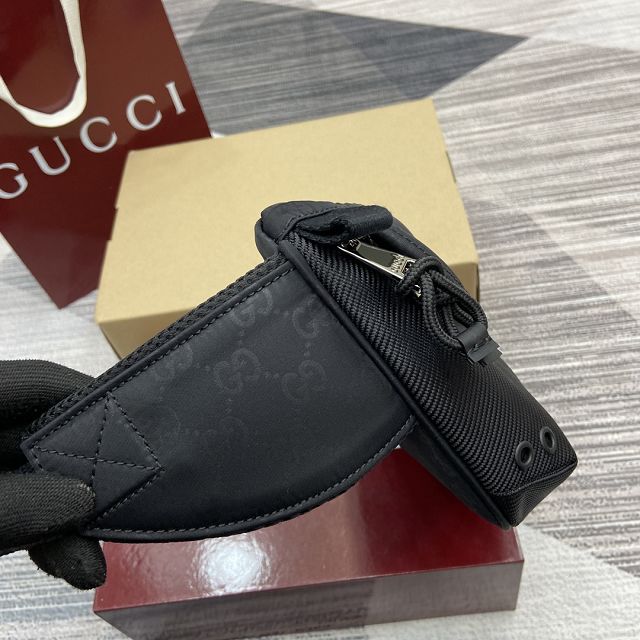GG original canvas small belt bag 804262 black