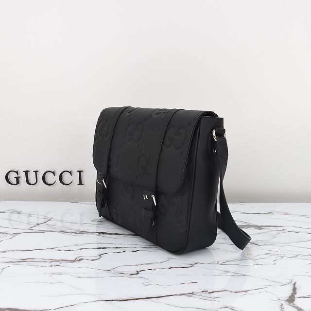 GG original calfskin messenger bag 760234 black