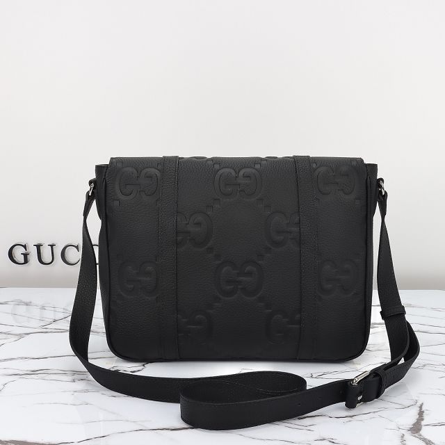 GG original calfskin messenger bag 760234 black