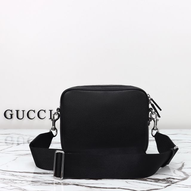 GG original calfskin small crossbody bag with web 816751 black
