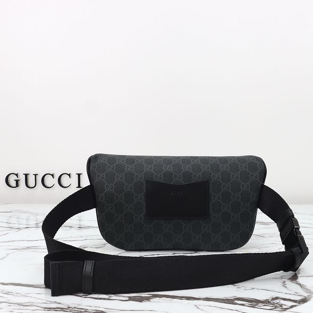 GG original canvas emblem medium belt bag 821162 black