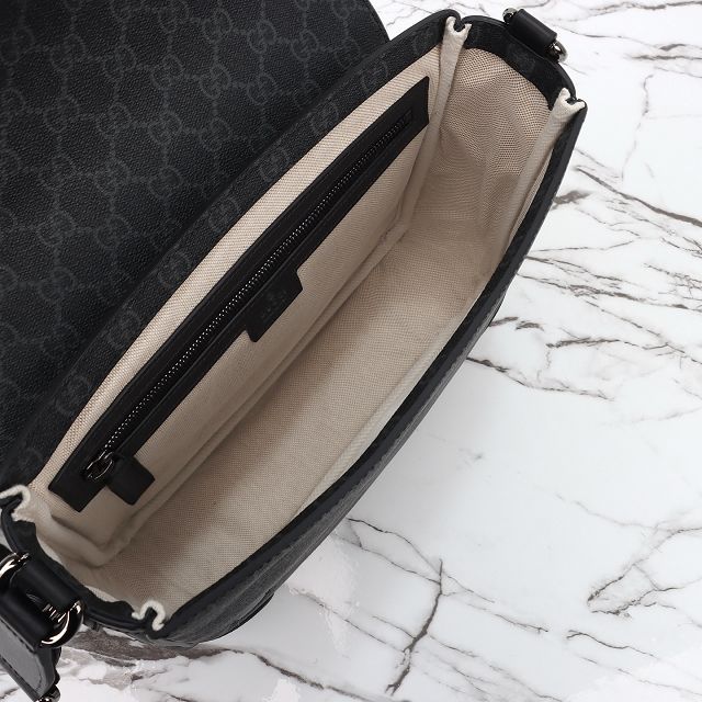GG original canvas emblem medium crossbody bag 821154 black