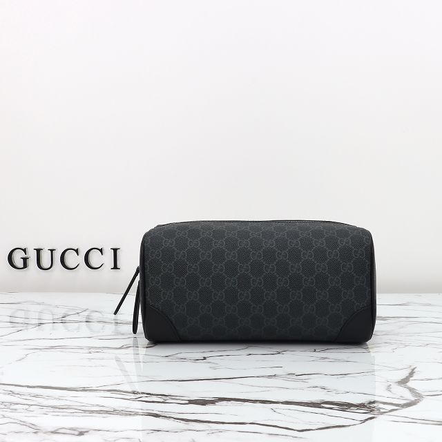 GG original canvas emblem medium toiletry case 821163 black