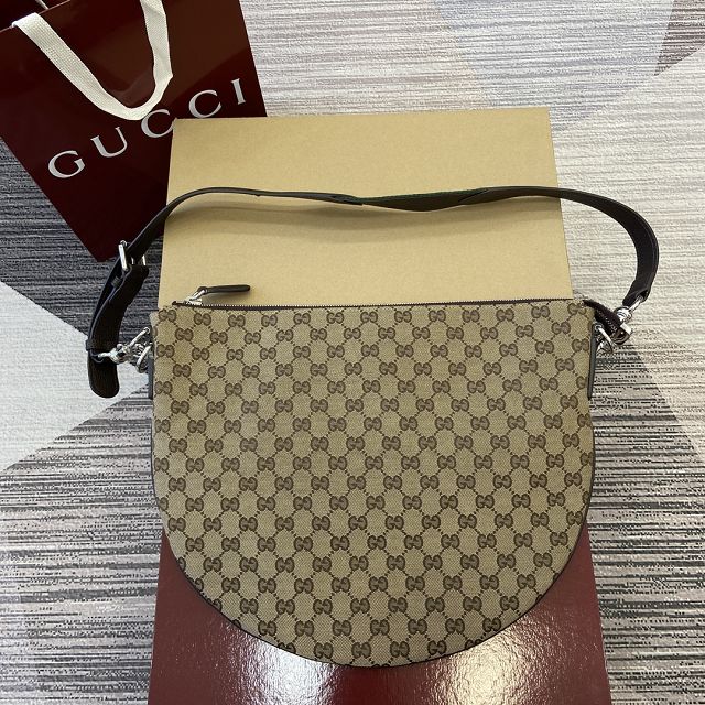 GG original canvas medium body shoulder bag 817420 brown