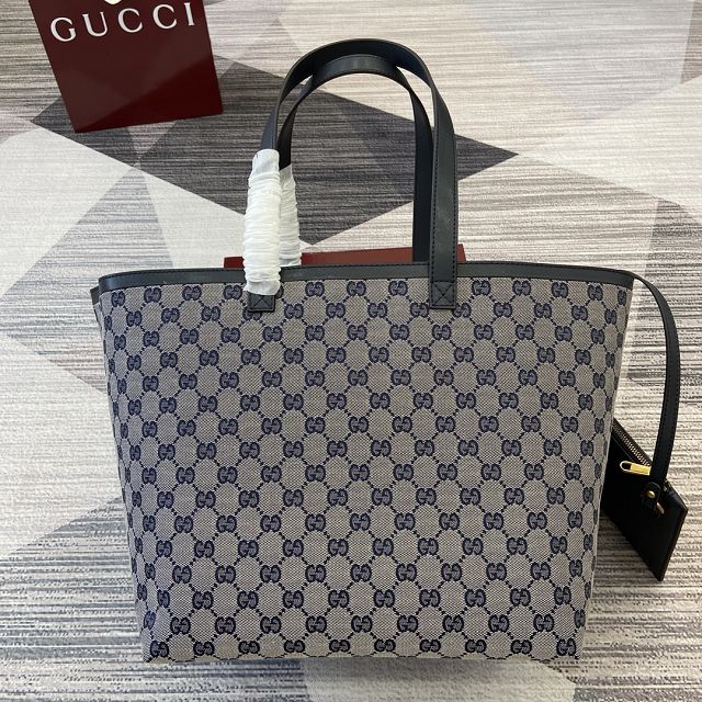 GG original canvas totissima medium tote bag 788203 blue