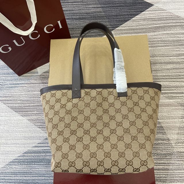 GG original canvas totissima small tote bag 788211 brown
