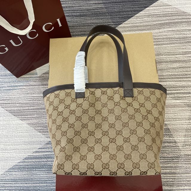 GG original canvas totissima small tote bag 788211 brown