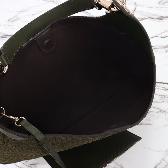 GG original suede B large shoulder bag 815924 green