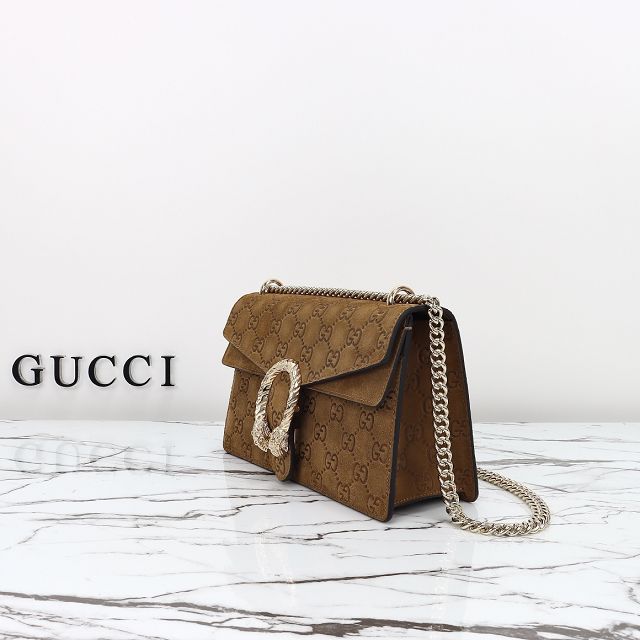 GG original suede dionysus medium shoulder bag 818145 brown