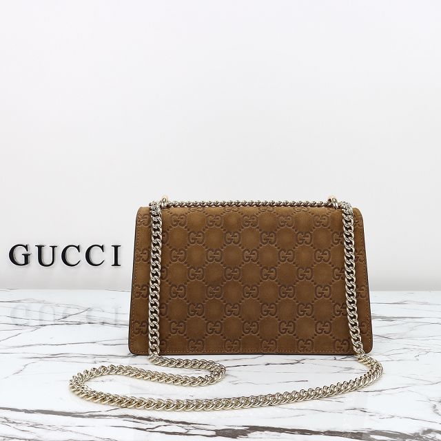 GG original suede dionysus medium shoulder bag 818145 brown