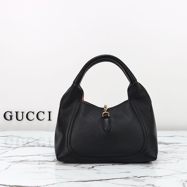 GG original calfskin softbit medium top handle bag 837467 black