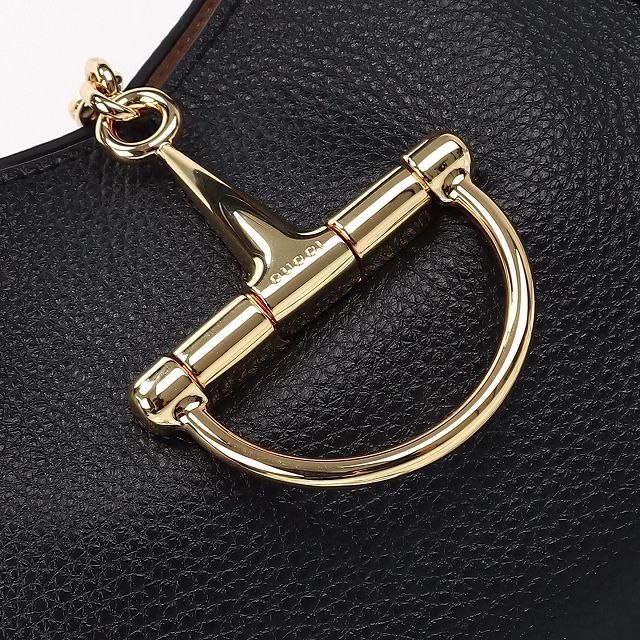 GG original calfskin softbit medium top handle bag 837467 black