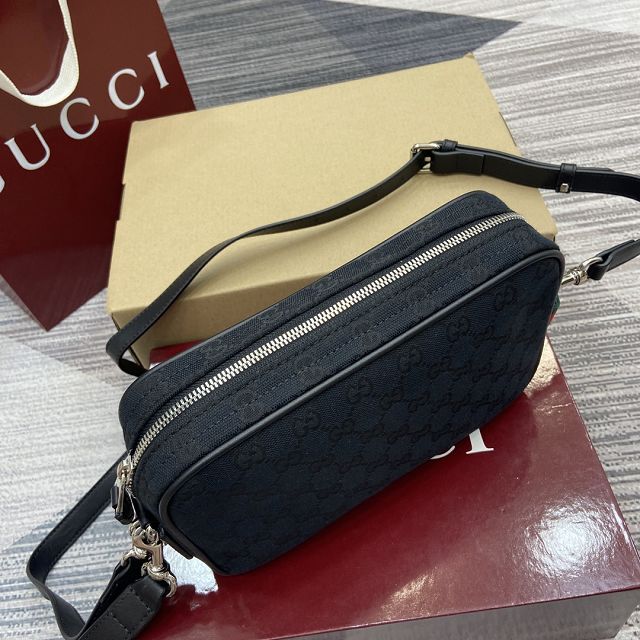 GG original canvas small crossbody bag 834802 black