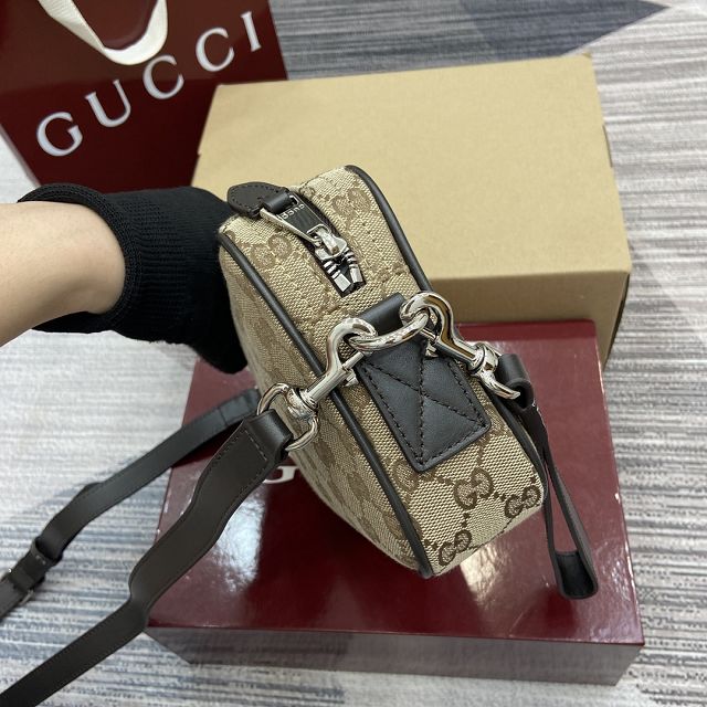 GG original canvas small crossbody bag 834802 brown