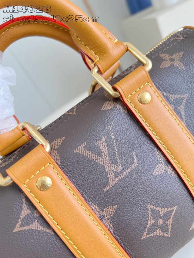 Louis vuitton original monogram calfskin keepall 25 M14026 brown