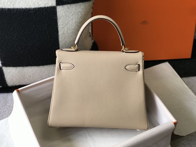 Hermes original togo leather kelly 32 bag K32-1 grey trench