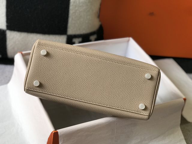 Hermes original togo leather kelly 32 bag K32-1 grey trench