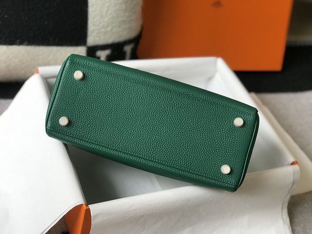 Hermes original togo leather kelly 32 bag K32-1 vert vertigo 