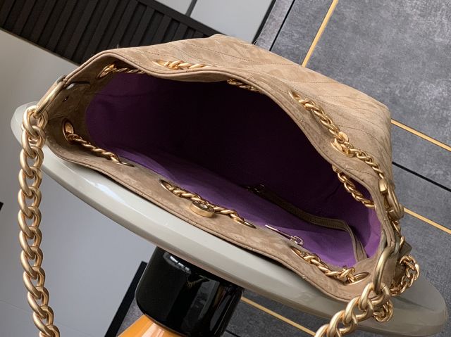CC original suede small hobo handbag  AS5303 brown