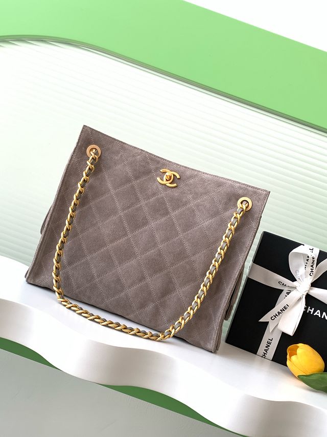 CC original suede shopping tote bag AS5303 grey