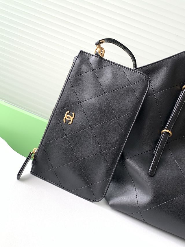 CC original calfskin large shopping bag AS5466 black
