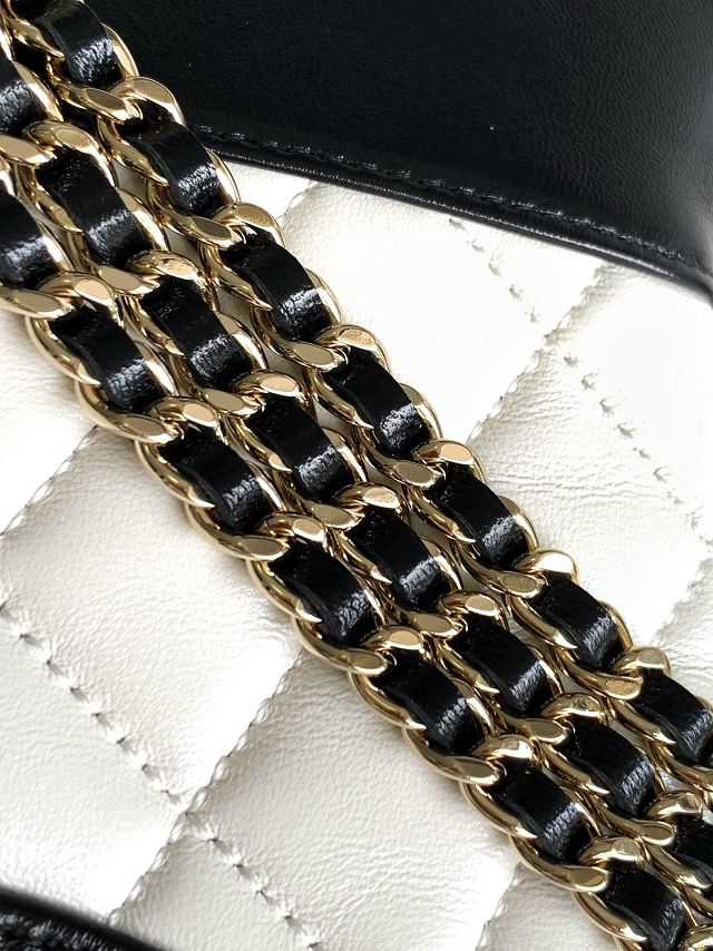 CC original lambskin nano 31 bag AS3656 black&white