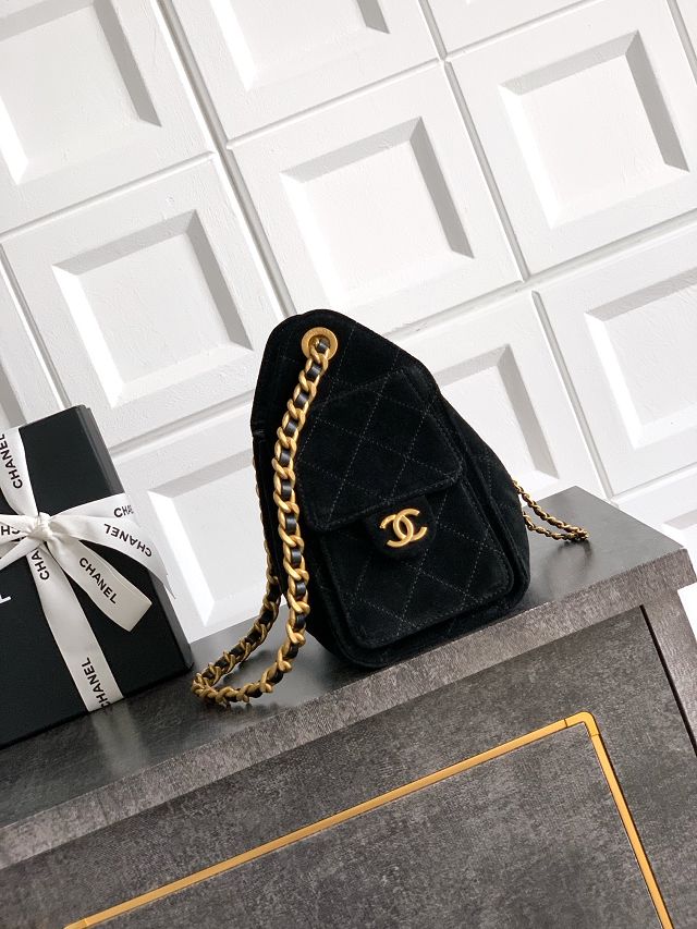 CC original suede 25 mini handbag AS5631 black